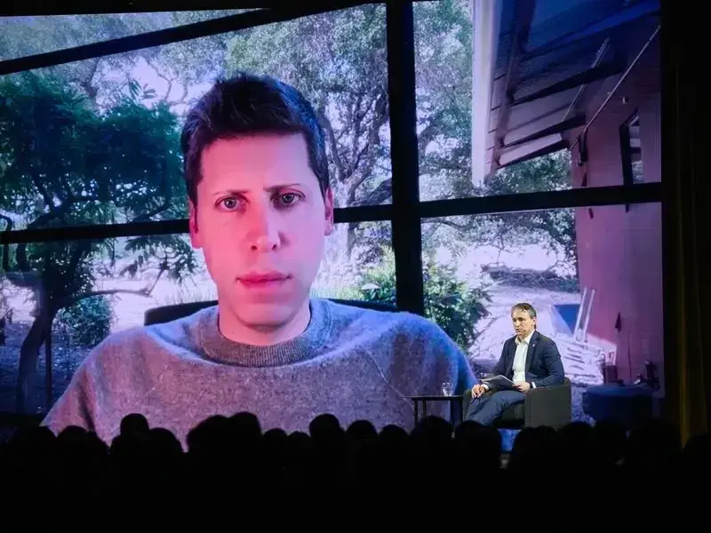OpenAI chief Sam Altman has spoken virtually during the Comm Bank's first dedicated AI conference. 