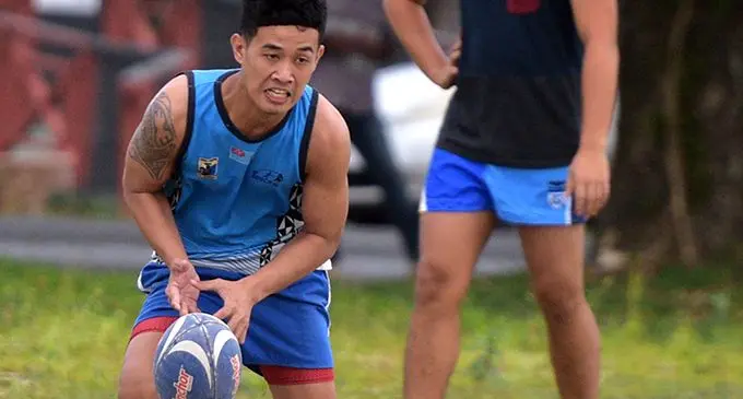  Brothers Lyon Begg of the Rotuma touch rugby club during a friendly match with USP students on June 22, 2020. Photo: Ronald Kumar 