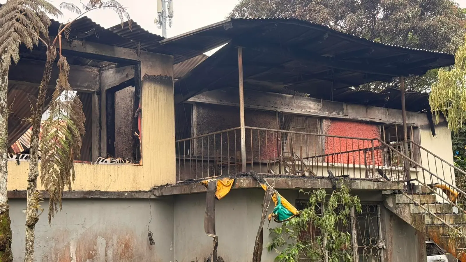 The razed house after a fire engulfed a home on Velau Drive in Kinoya on June 29, 2026.