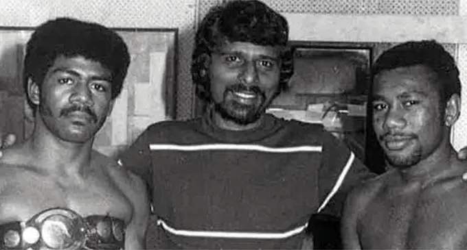 From left Sakaraia Ve, John Ramos and Wili Tarika in 1977.