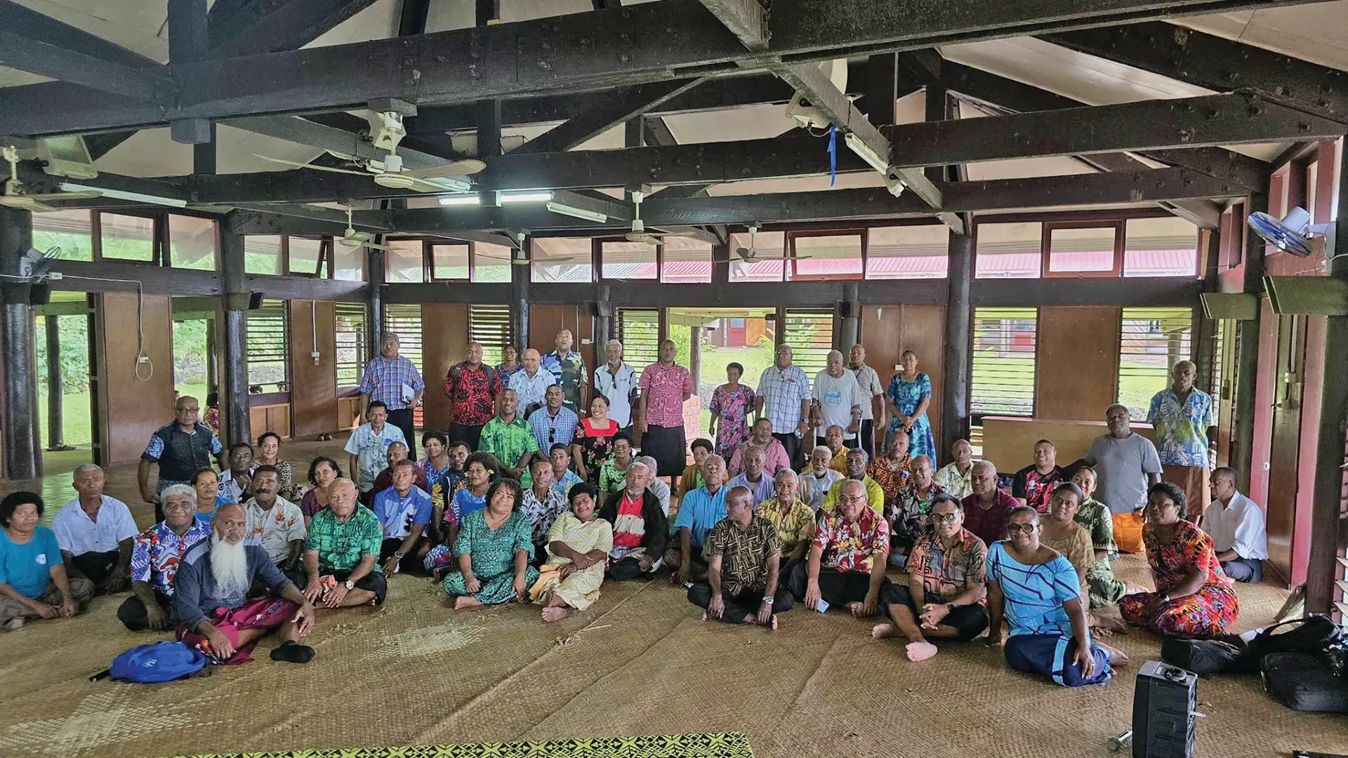 Fiji Constitution Review Commission committee, with villagers in Somosomo, Taveuni, on May 26, 2026.