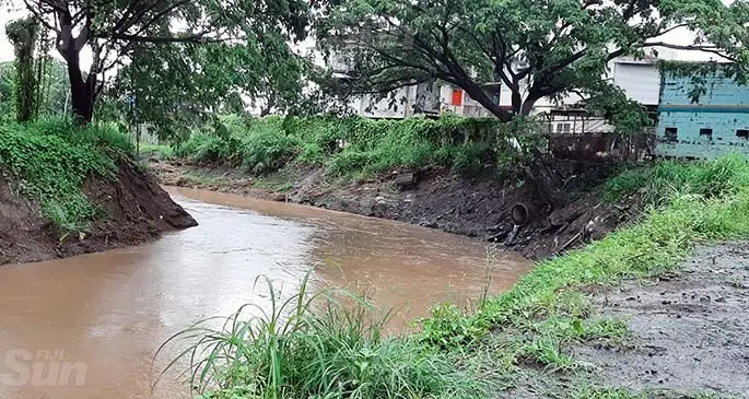 The creek near Veitau Street ,Ba which normally gets flooded. Photo: Salote Qalubau
