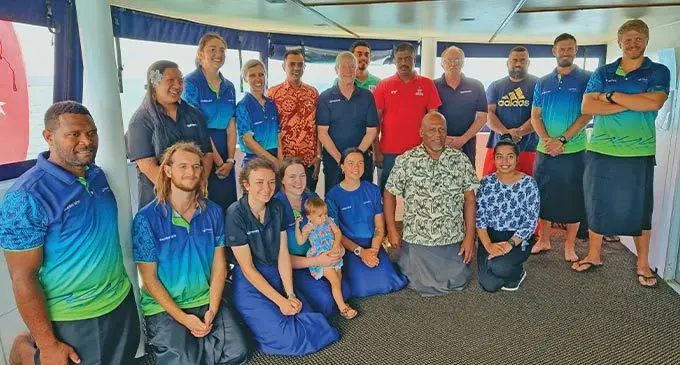 New Zealand’s Youth with a Mission (YWAM) volunteer medical crew, staff and Minister of Health and Medical Services Dentistry  department Northern officials on board YWAM ship Koha in Labasa on August 2022. Photo: Sampras Anand