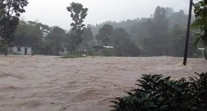 Lovoni Village on Saturday morning. Photo: NDMO