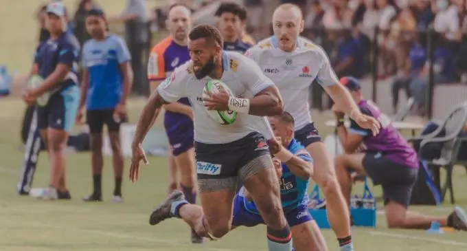 Luke Nadurutalo in action for Waratahs against Hunter Wildfires in Sydney, Australia, on Feruary 5, 2022. Photo: Rugby Australia