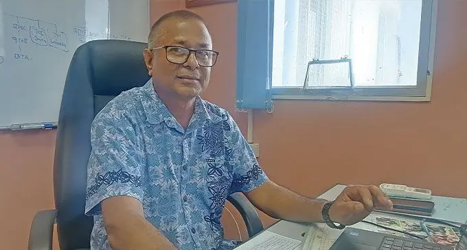 Fiji Meteorological Service (FMS) Acting director Harish Pratap at the Fiji MET headquarters in Nadi. Photo: Mereleki Nai
