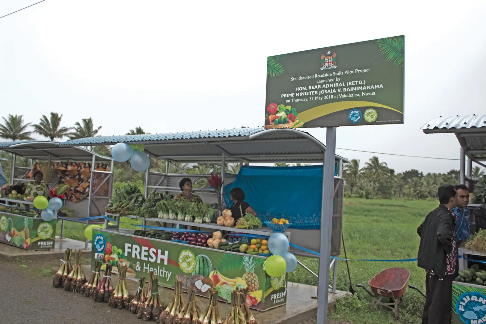 Roadside stalls that are part of the new Standard Roadside Stalls Pilot Project at Vakabalea, Navua on May 31, 2018. Photo: Simione Haravanua