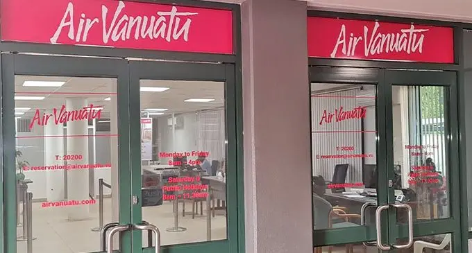 Air Vanuatu Office, Port Vila. Photo: RNZ Pacific / Moera Tuilaepa-Taylor