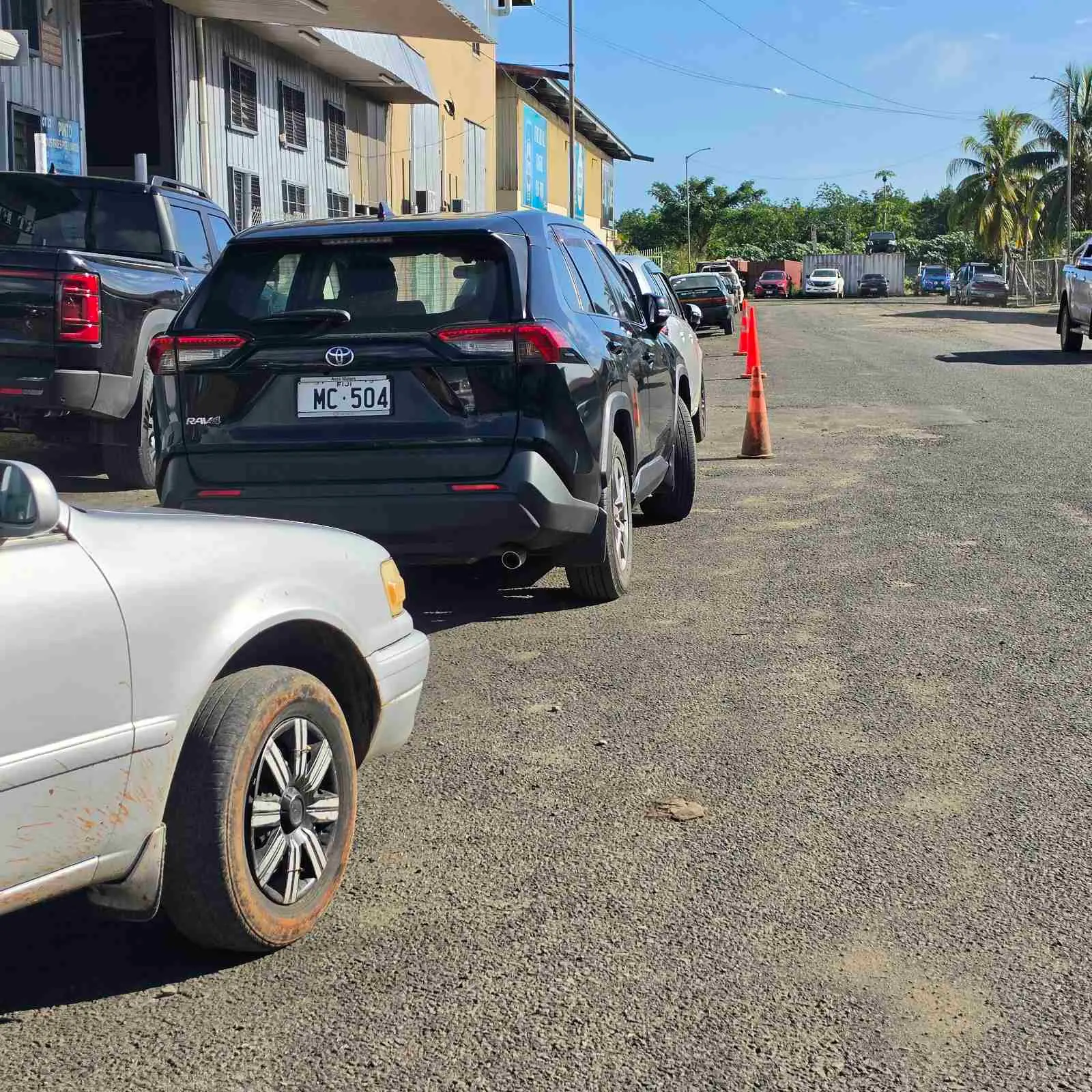 Vehicles parked at the Vakamasisuasua Subdivision in Labasa on June 18, 2026.