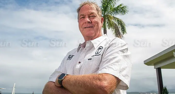 Fiji Water Flying Fijians head coach Mick Byrne. Photo: Leon Lord