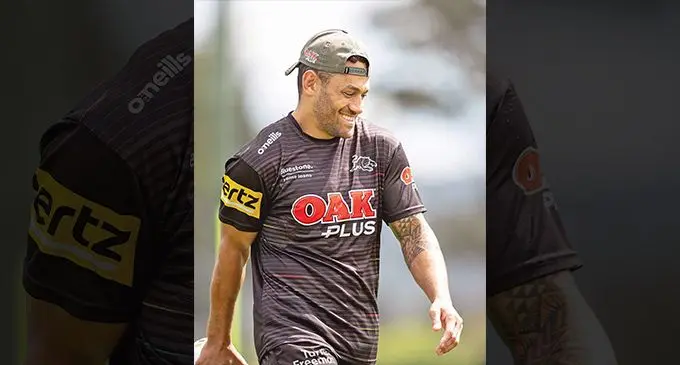 Panthers hooker Api Koroisau in Sydney on September 28, 2022.