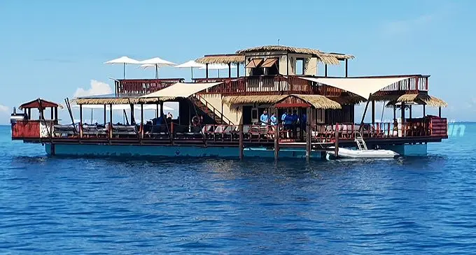 Seventh Heaven Fiji departs Port Denarau daily taking guests on an approximate six-hour experience in the Mamanuca’s turquoise clear waters. Photo: Nicolette Chambers