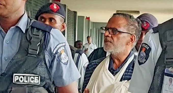 Korotari fatal accident accused Amrit Sen was escorted by Police and produced at the Magistrates Court in Labasa on June 20, 2022. Photo: Sampras Anand