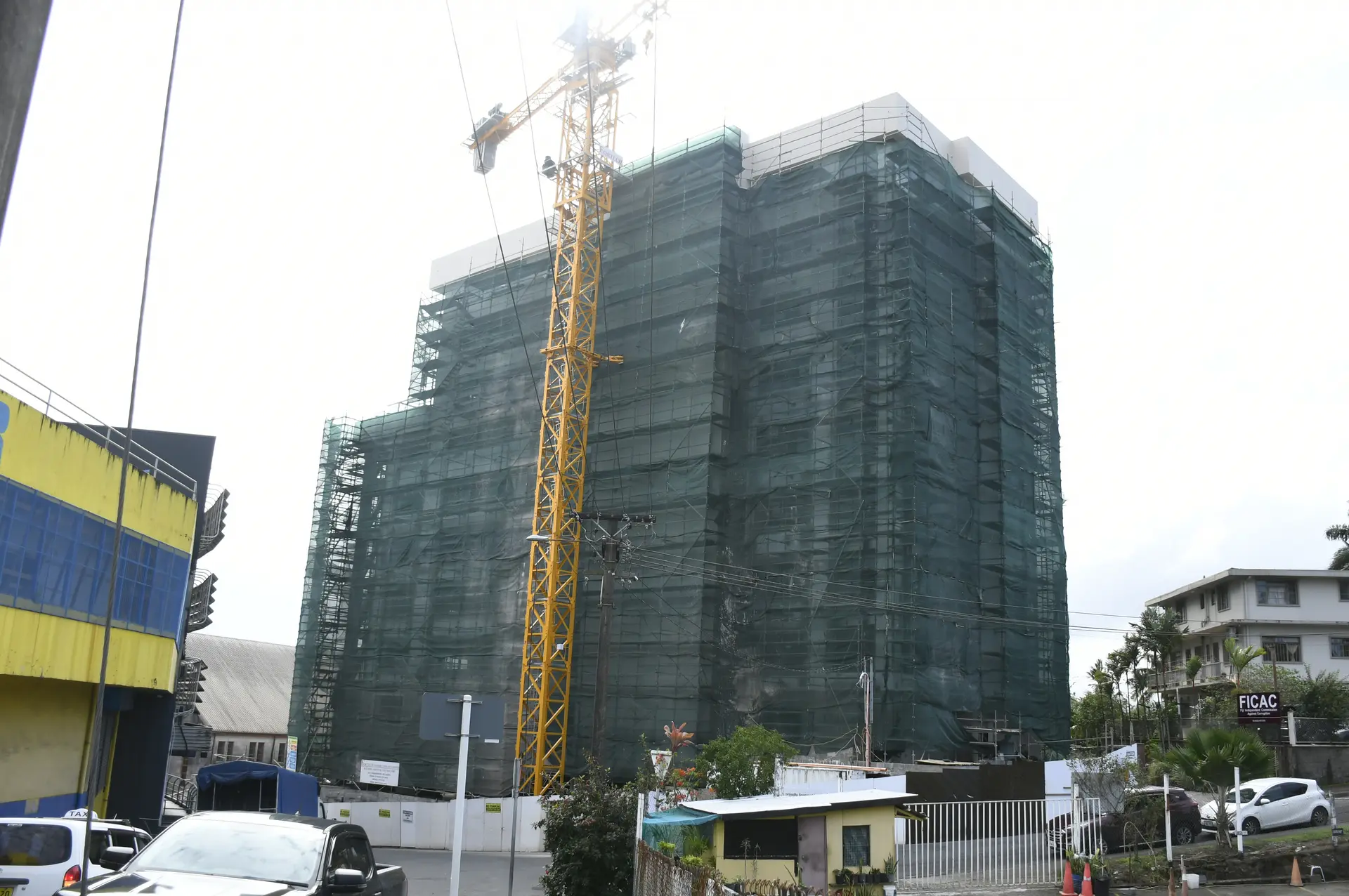 Construction continues on the new Methodist Church in Fiji and Rotuma building along Stewart Street in Suva, with the structure steadily taking shape in the heart of the capital.