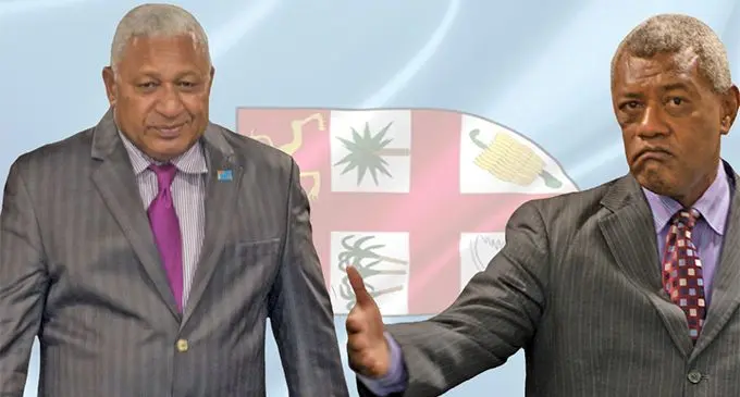Prime Minister Voreqe  Bainimarama and 