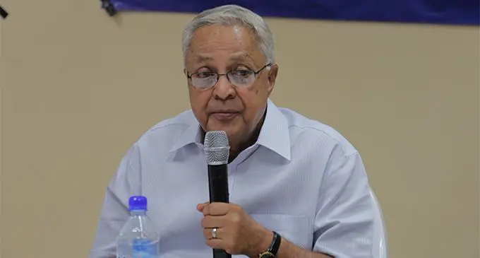 Fiji Labour Party leader Mahendra Chaudary during the press confrence at the Wesley Church Suva on August 16,2018.Photo:Simione Haravanua.