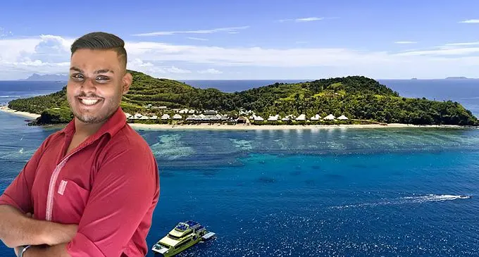 Krishnil Prasad with Sheraton Resort & Spa on Tokoriki Island.