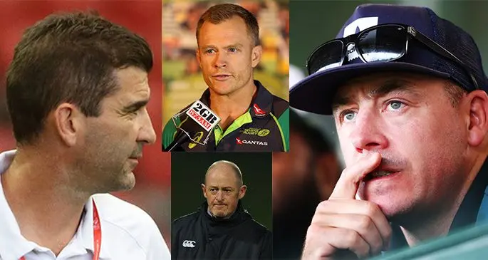 Fiji's Gareth Baber, Australia's Tim Walsh, Kenya's Paul Feeney and New Zealand's Clark Laidlow.