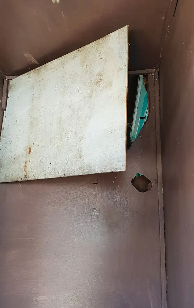 The section where thieves believed to have entered the restaurant in Lautoka on Friday evening. Photo: Nicolette Chambers