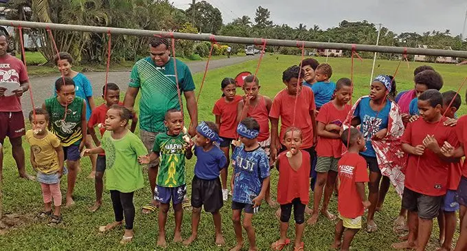Mokani Children during the family fun day at the Mokani Village ground. Photo: Mokani Youth Club