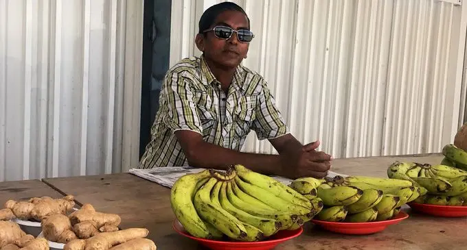 Mahesh Chand with his produce at Korovuto in Nadi on March 9, 2018. Photos: Arieta Vakasukawaqa