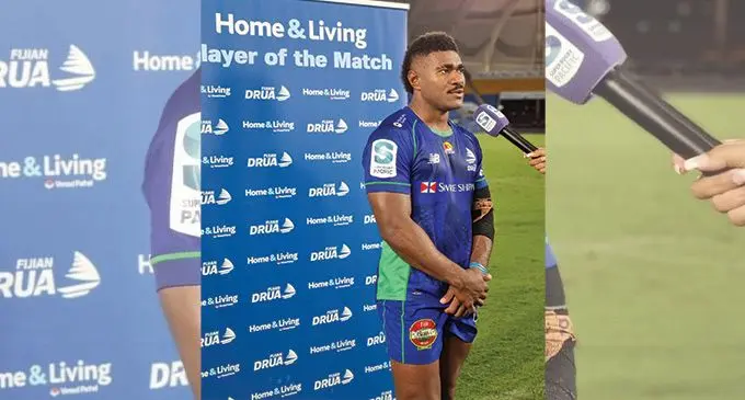Swire Shipping Fijian Drua’s star winger Vinaya Habosi is among the five players in this evening’s official launch of the Fijian Drua store on Denarau, Nadi. Photo: Fijian Drua 