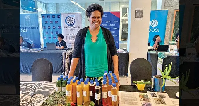 Haven on Earth Natural Blends founder and owner Senirosi Bevu