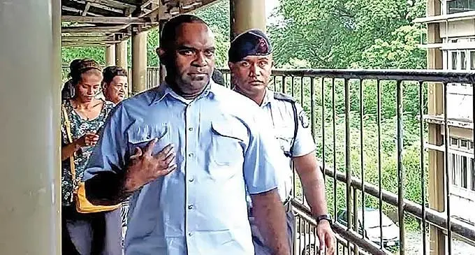 Raphael Lesi Manifolau outside the Lautoka Magistrate’s Court on March 13,2024. Photo: SALOTE QALUBAU