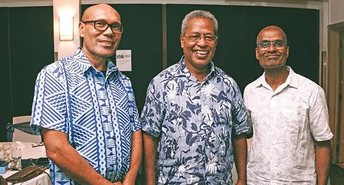 Sole Development team, (from left) Founder Semi Tukana, Isoa Kaloumaira, Ravind Singh.