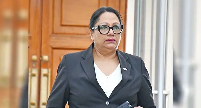 Opposition Member of Parliament Premila Kumar outside Parliament on December 5, 2024. Photo: Ronald Kumar
