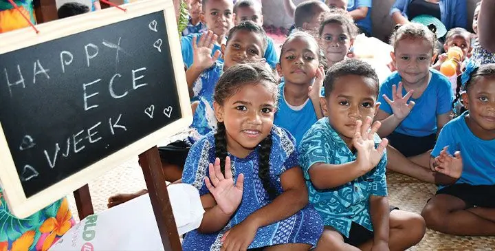 Holy Trinity Kindergarten students on April 10, 2025. Photo: Ronald Kumar