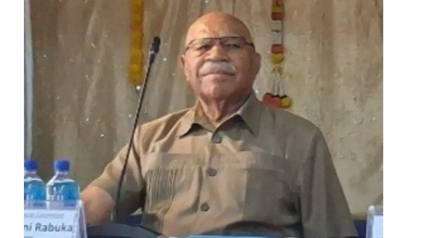 Prime Minister Sitiveni Rabuka at Seaqaqa Sanatan Hall in Seaqaqa, Macuata on August 5, 2026. Photo: Devisha Prakash