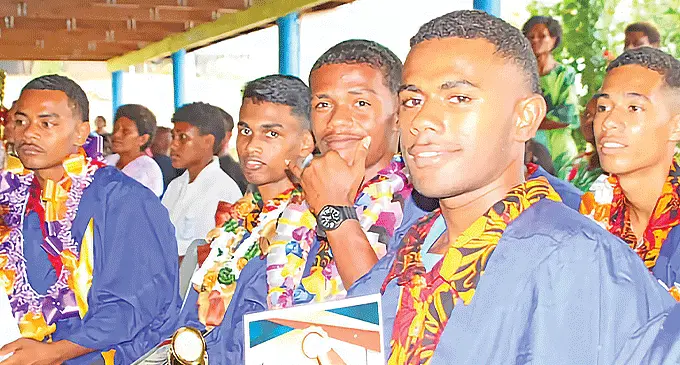 Dreketi Central College students in Macuata during the annual awards day in December, 2023.