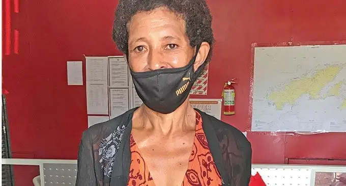 Alumeci Qolikoro despite her health condition is selling pastries for a living at offices in Labasa Town on November 22, 2021.  