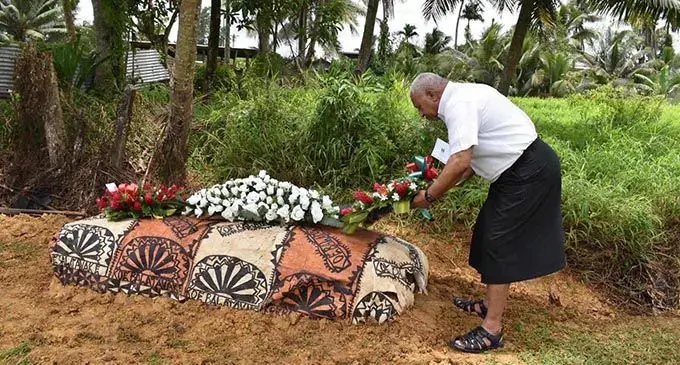 Prime Minister Voreqe Bainimarama was also present at the funeral service.