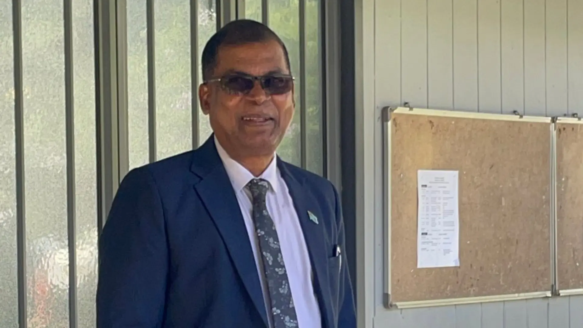 Former Finance Minister Professor Biman Prasad outside the Magistrates Court in Suva.