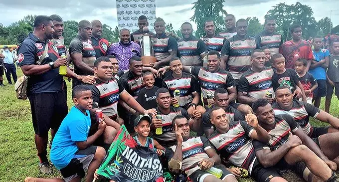 Naitasiri players, officials and fans at Naluwai ground on March 19, 2022. Photo: Simione Haravanua
