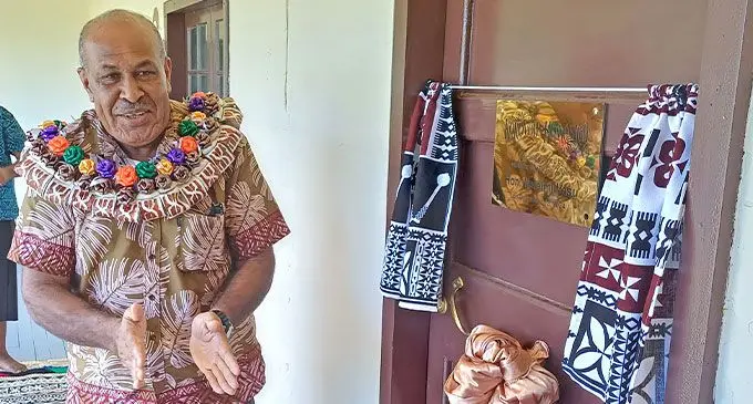 Minister for iTaukei Affairs Ifereimi Vasu launched the Korovou Homestay and Crumbs Bakery Café in Naduri, Macuata on December 13, 2024. Photo: Shratika Naidu
