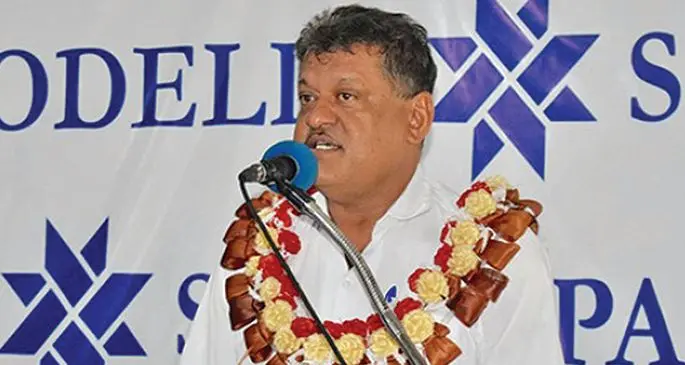 From left: SODELPA’s acting president Vijay Singh.