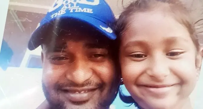 Killed in fire: Ronil Chand and his daughter, Evelyn Ishwari Devi. 