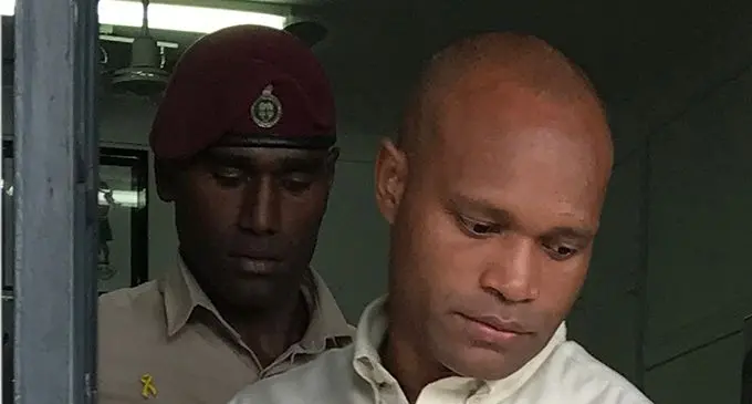 Sailosi Rokotuiwailevu leaves the courtroom in Suva on January 16, 2020.  Photo: Ashna Kumar