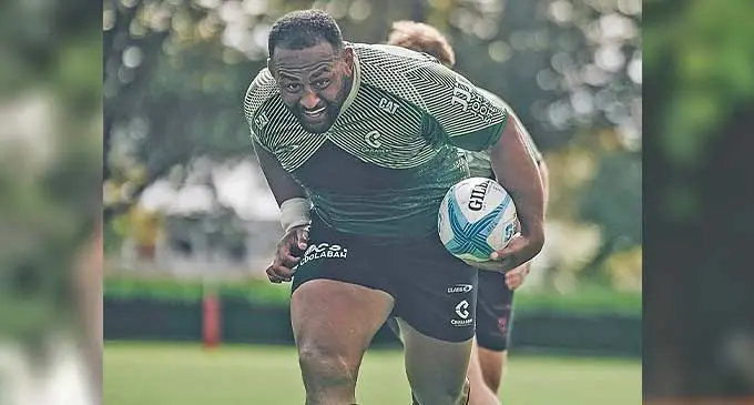 Crusaders and All Blacks prop George Bower during training in Christchurch, New Zealand, on March 5, 2024. Photo: Crusaders