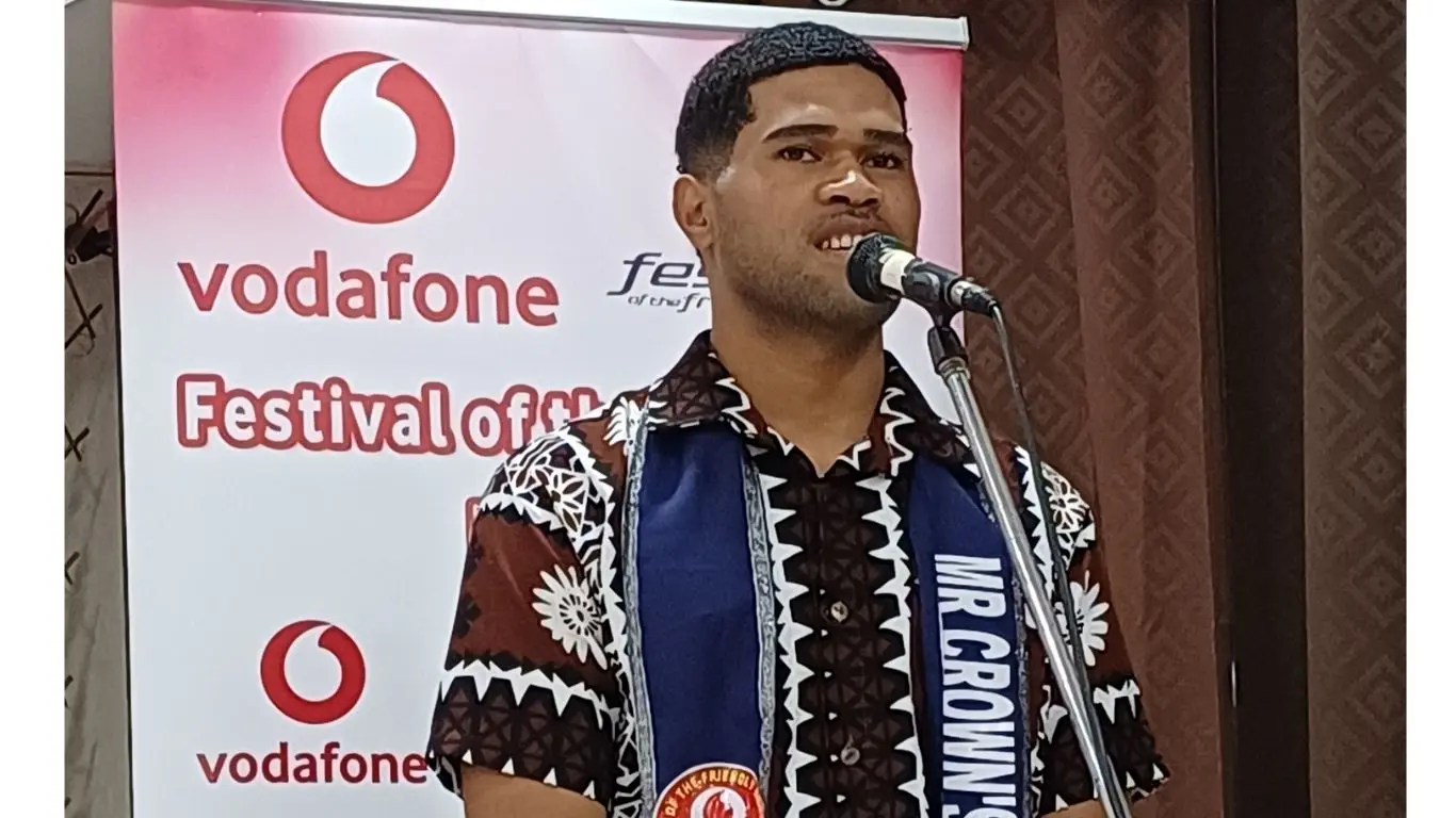 Samuela Lawelua Baleisuva will use the Vodafone Festival of the Friendly North platform to raise awareness about environmental crime.