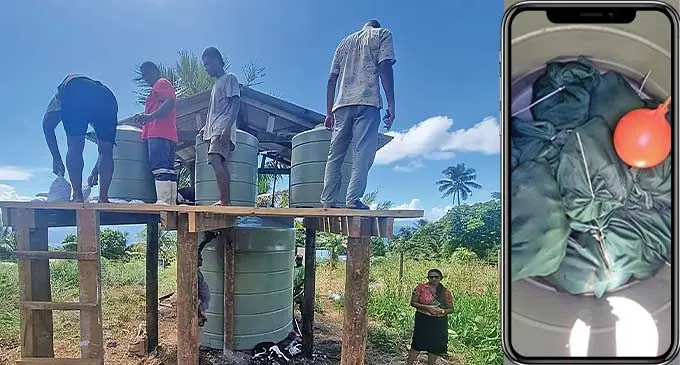 Water purification project in Taveuni. Photo: Ministry for Health and Medical Services