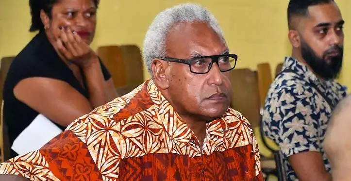 Viii Finau during the public consultation of reviewing nightclub operating hours at Civic Centre in Nadi. Photo: DEPTFO