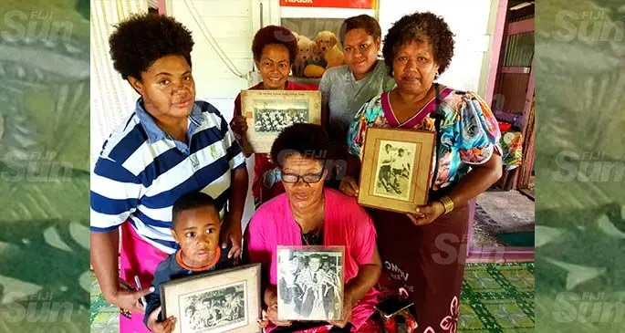 The family of the late, Viliame Ratudradra. Back row, from left: Mary Unice (daughter), Luisa Tamani and Lanieta Baleono. Front row, from left: Iokimi Senitiri (grandson), Mere Likutabua and Kereni Nai at their family home in Tomuka, Lautoka on May 17, 2020. Photo: Nicolette Chambers