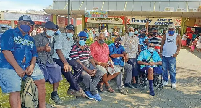 The Vunivaivai Senior Citizens Group of Lautoka gather before heading to begin their distribution of food to the homeless in Lautoka.  Photos: Nicolette Chambers