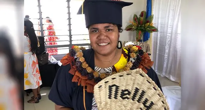 Nelly Camaibau graduated with a National Certificate in Caregiving from the Makoi Women’s Vocational Training Centre on February 1, 2023.