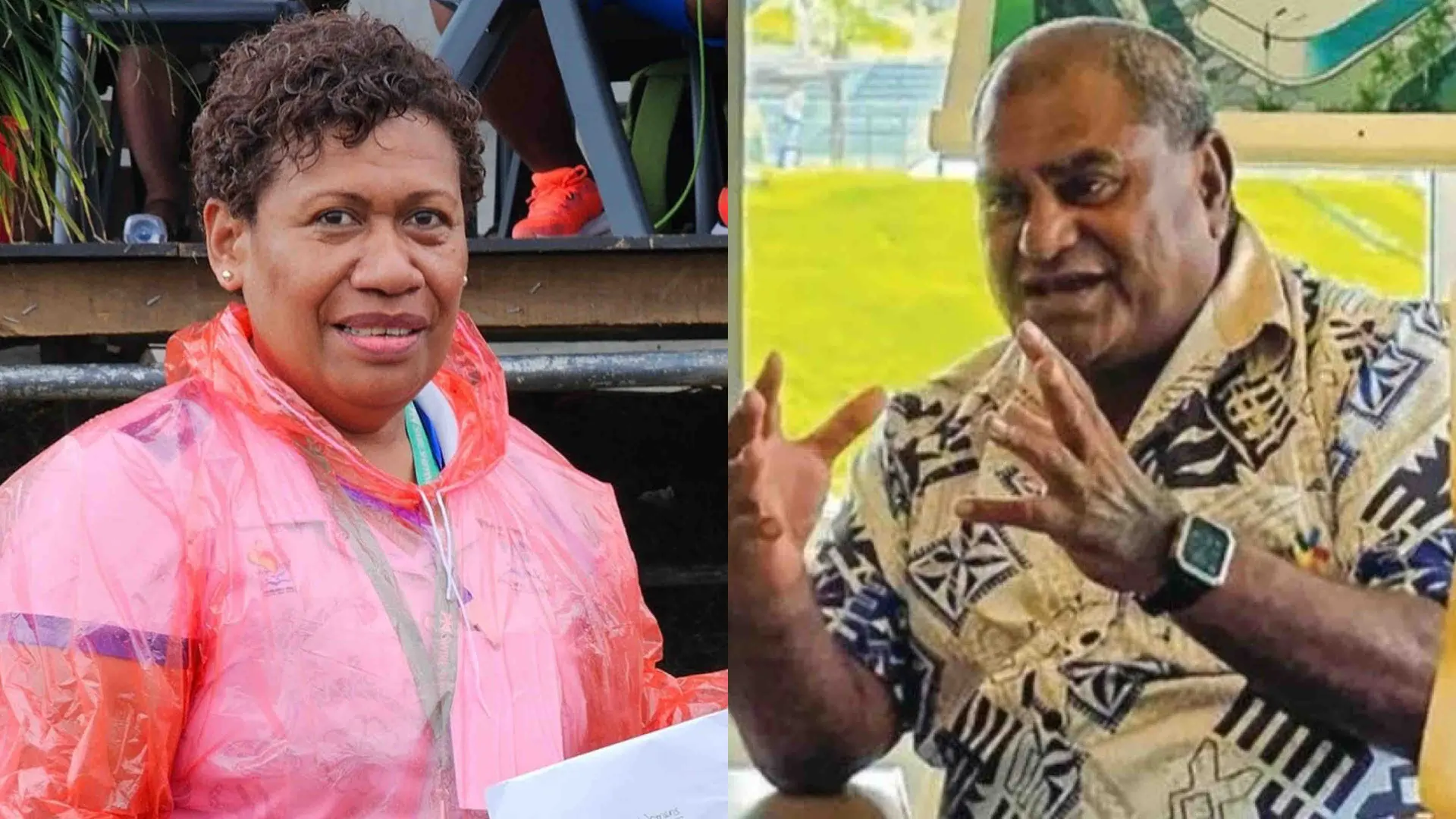  Fiji Sports Council (FSC) operations manager Litia Senibulu and chief executive officer Gilbert Vakalalabure.