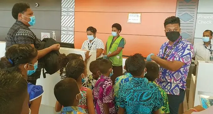 Children of the Treasure House Christian Home at the Nadi International airport Photo: Nicolette Chambers